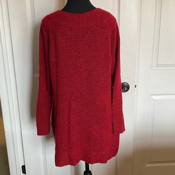 Ricki's Red Blend Tunic Sweater, Size L - Picture 11 of 11